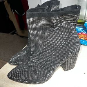 COPY - Stretch knit embellished bootie